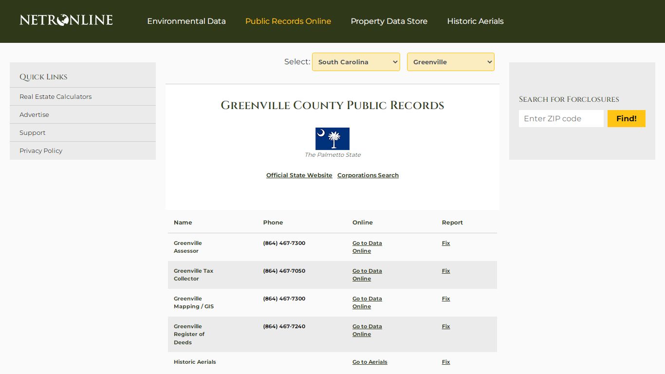 Greenville County Public Records - NETROnline.com